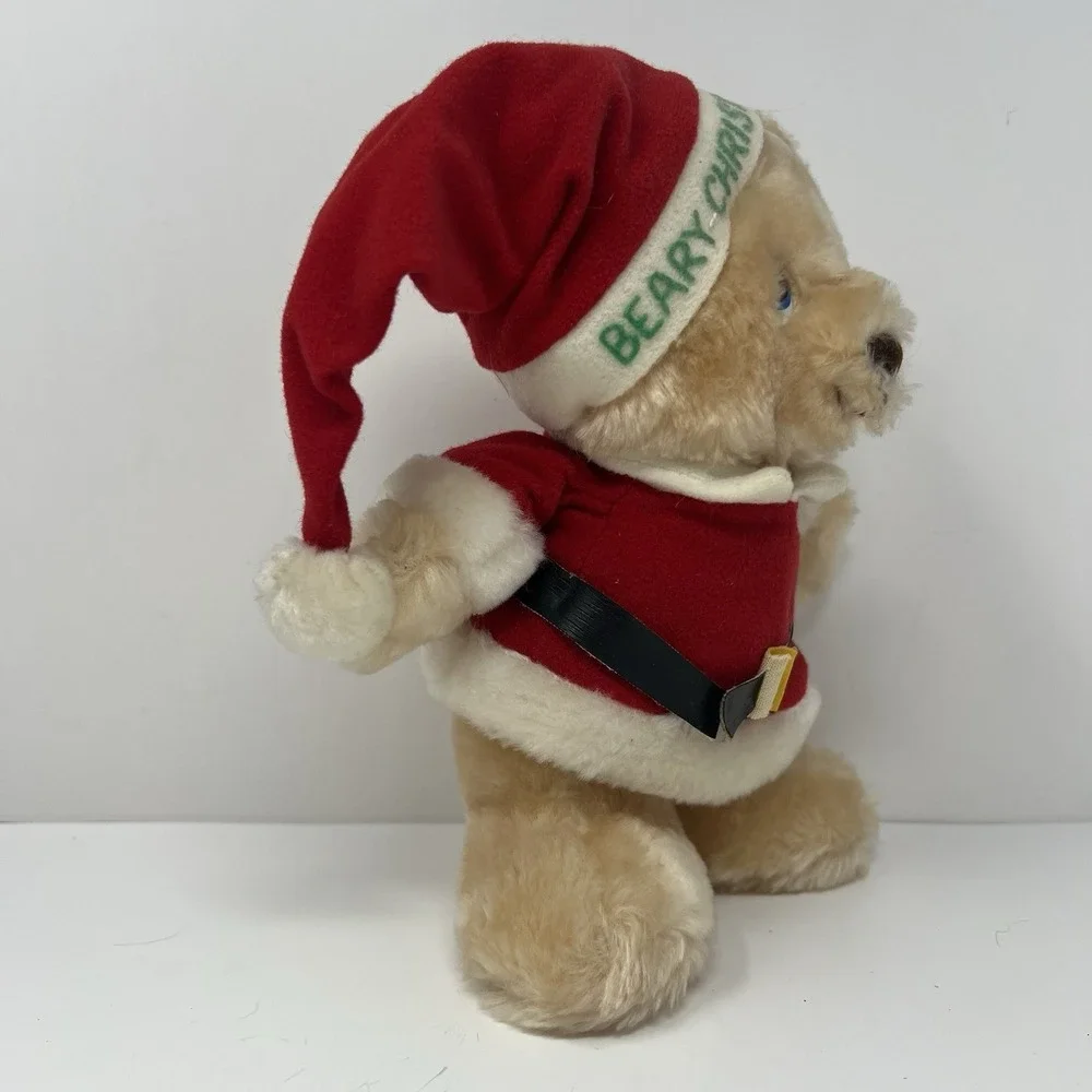 Russ Berrie Beary Christmas Santa Plush Xmas Teddy Bear 9